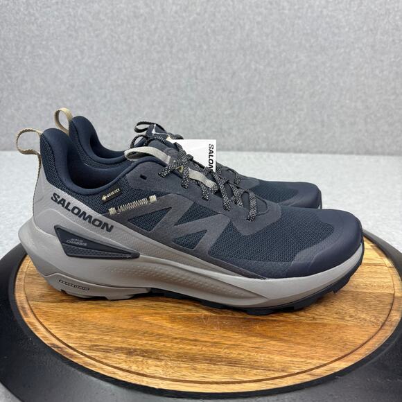 Salomon Elixir Activ GTX Men's 10 Gore-Tex Grey Hiking Shoes NWT 474558 - Picture 1 of 7